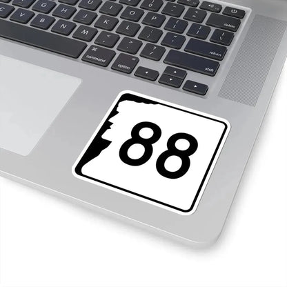 NH Route 88 (New Hampshire) (Road Sign) STICKER Vinyl Kiss-Cut Decal - The Sticker Space