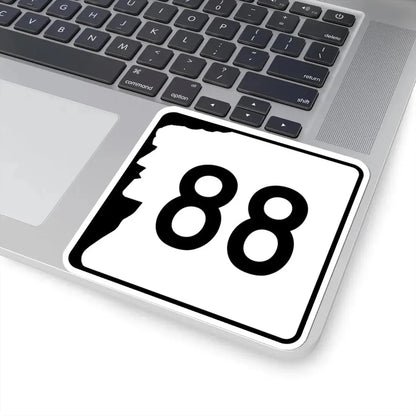 NH Route 88 (New Hampshire) (Road Sign) STICKER Vinyl Kiss-Cut Decal - The Sticker Space