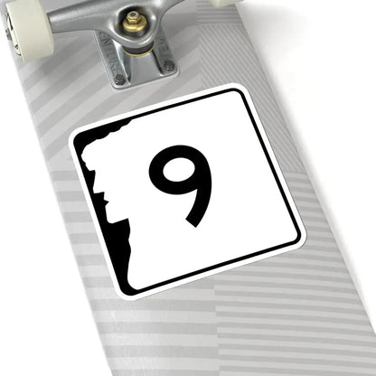 NH Route 9 (New Hampshire) (Road Sign) STICKER Vinyl Kiss-Cut Decal - The Sticker Space
