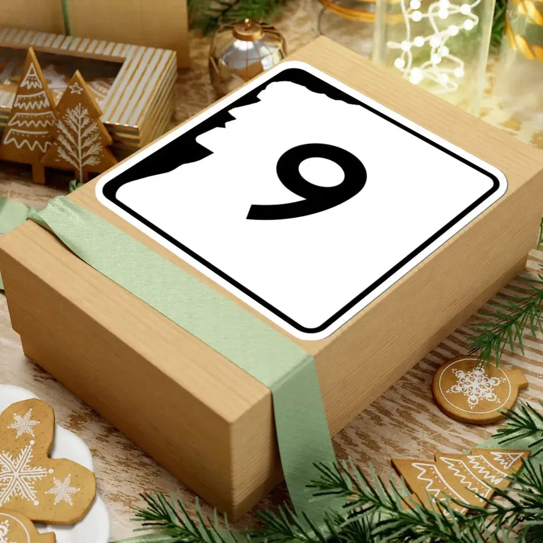 NH Route 9 (New Hampshire) (Road Sign) STICKER Vinyl Kiss-Cut Decal - The Sticker Space