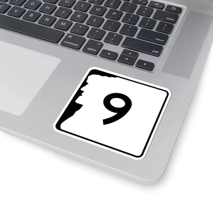 NH Route 9 (New Hampshire) (Road Sign) STICKER Vinyl Kiss-Cut Decal - The Sticker Space