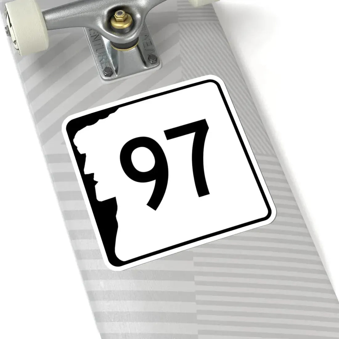 NH Route 97 (New Hampshire) (Road Sign) STICKER Vinyl Kiss-Cut Decal - The Sticker Space