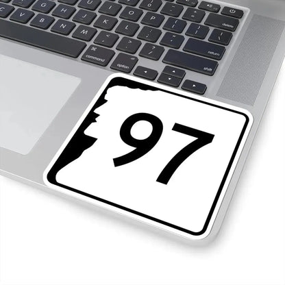 NH Route 97 (New Hampshire) (Road Sign) STICKER Vinyl Kiss-Cut Decal - The Sticker Space