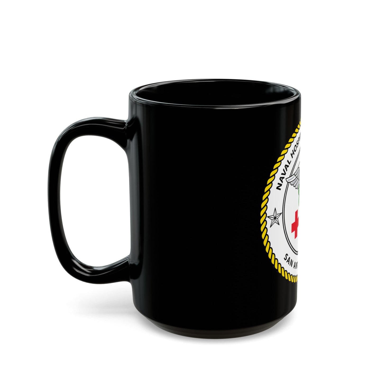 NHCS Texas (U.S. Navy) Black Coffee Mug-The Sticker Space