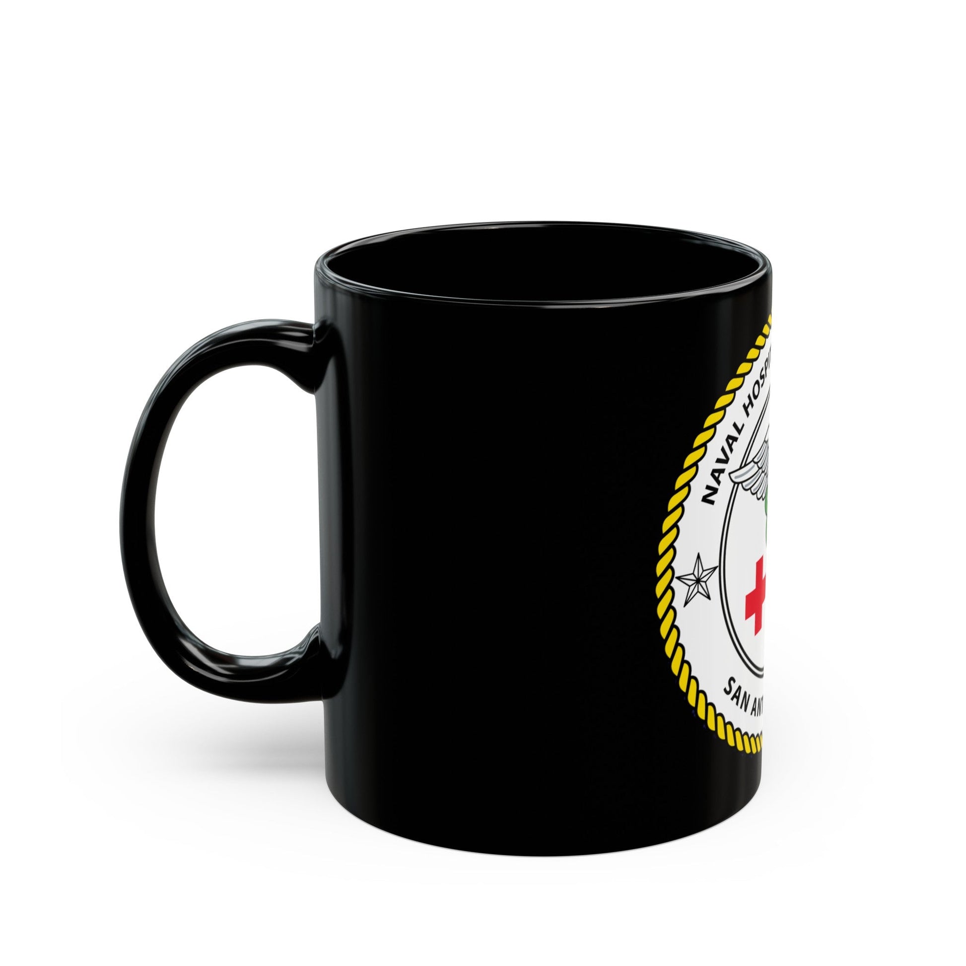 NHCS Texas (U.S. Navy) Black Coffee Mug-The Sticker Space