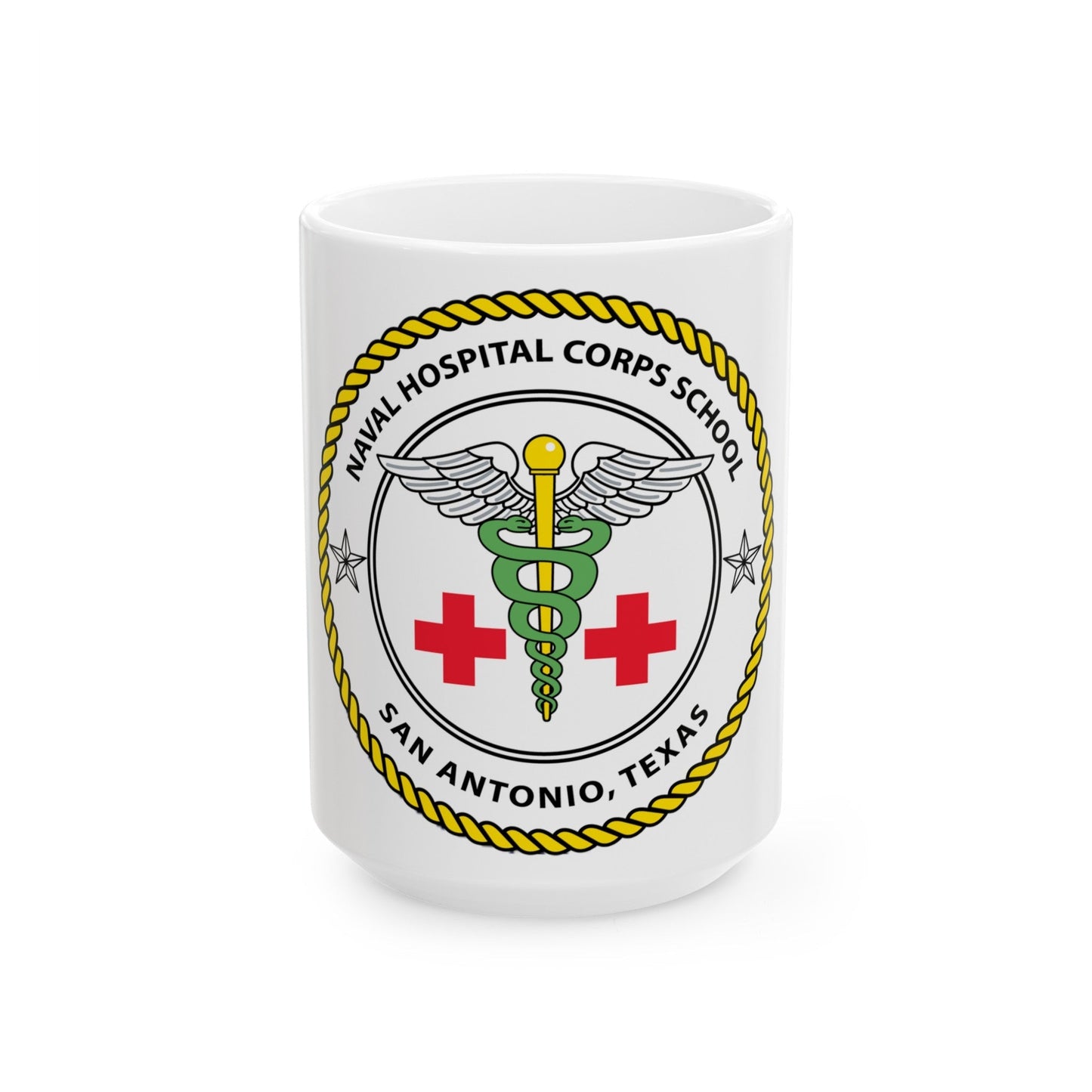 NHCS Texas (U.S. Navy) White Coffee Mug-15oz-The Sticker Space