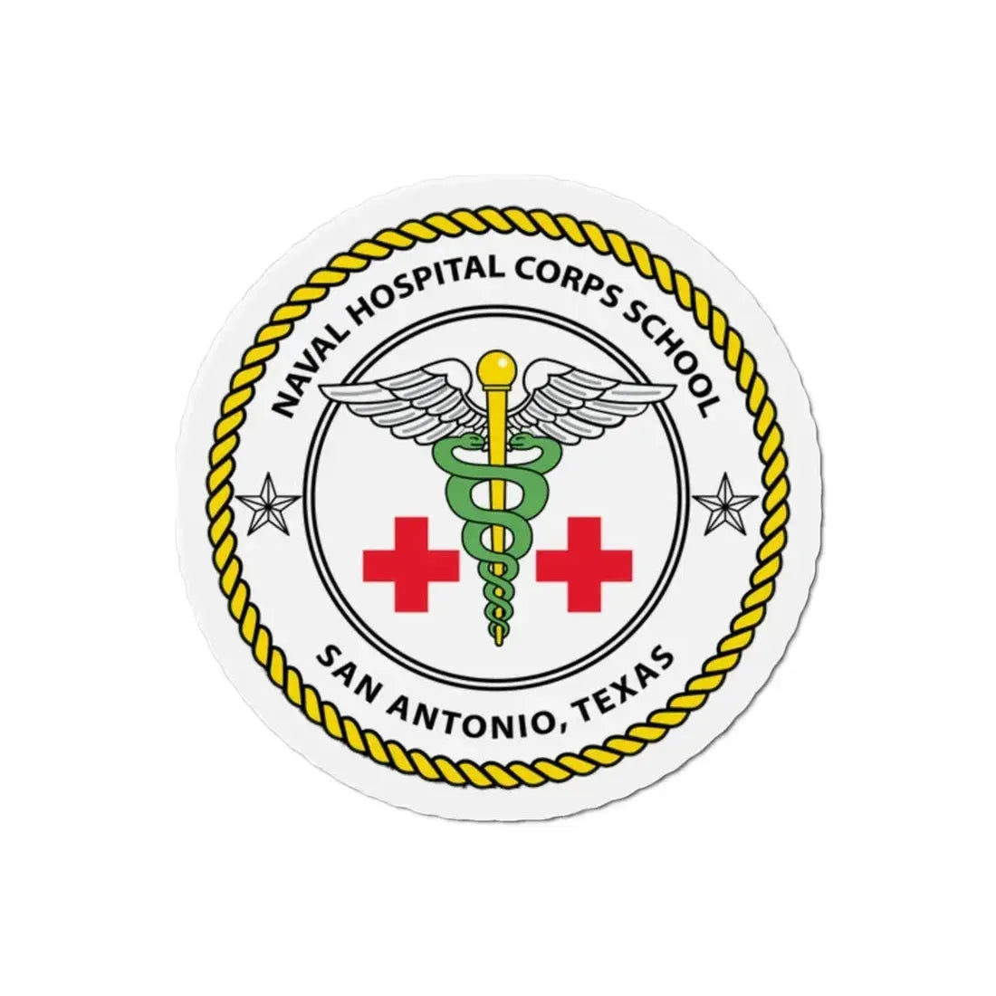 NHCS Texas (U.S. Navy) Refrigerator Magnet 2 Inch - The Sticker Space