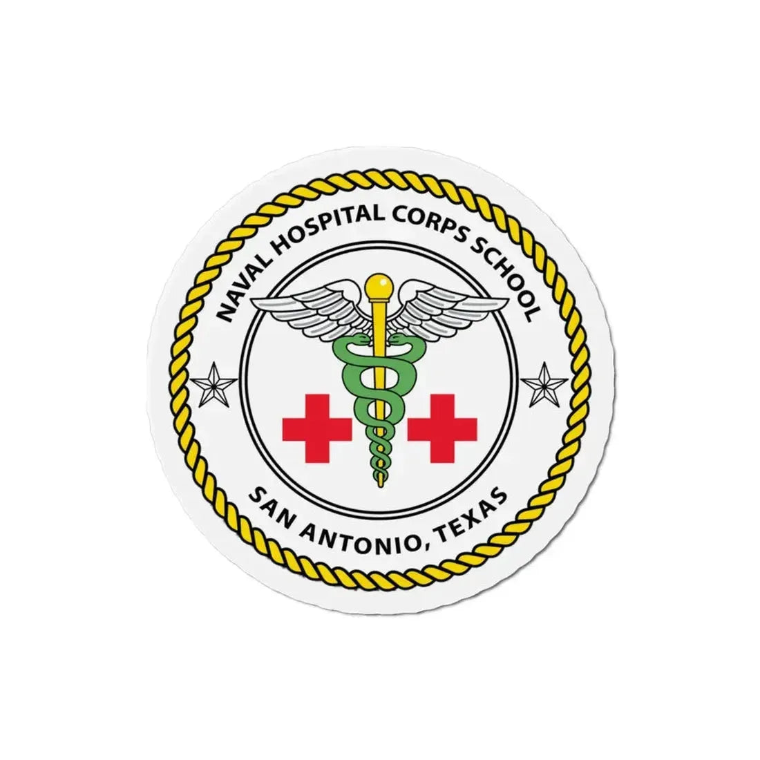 NHCS Texas (U.S. Navy) Refrigerator Magnet 3 Inch - The Sticker Space