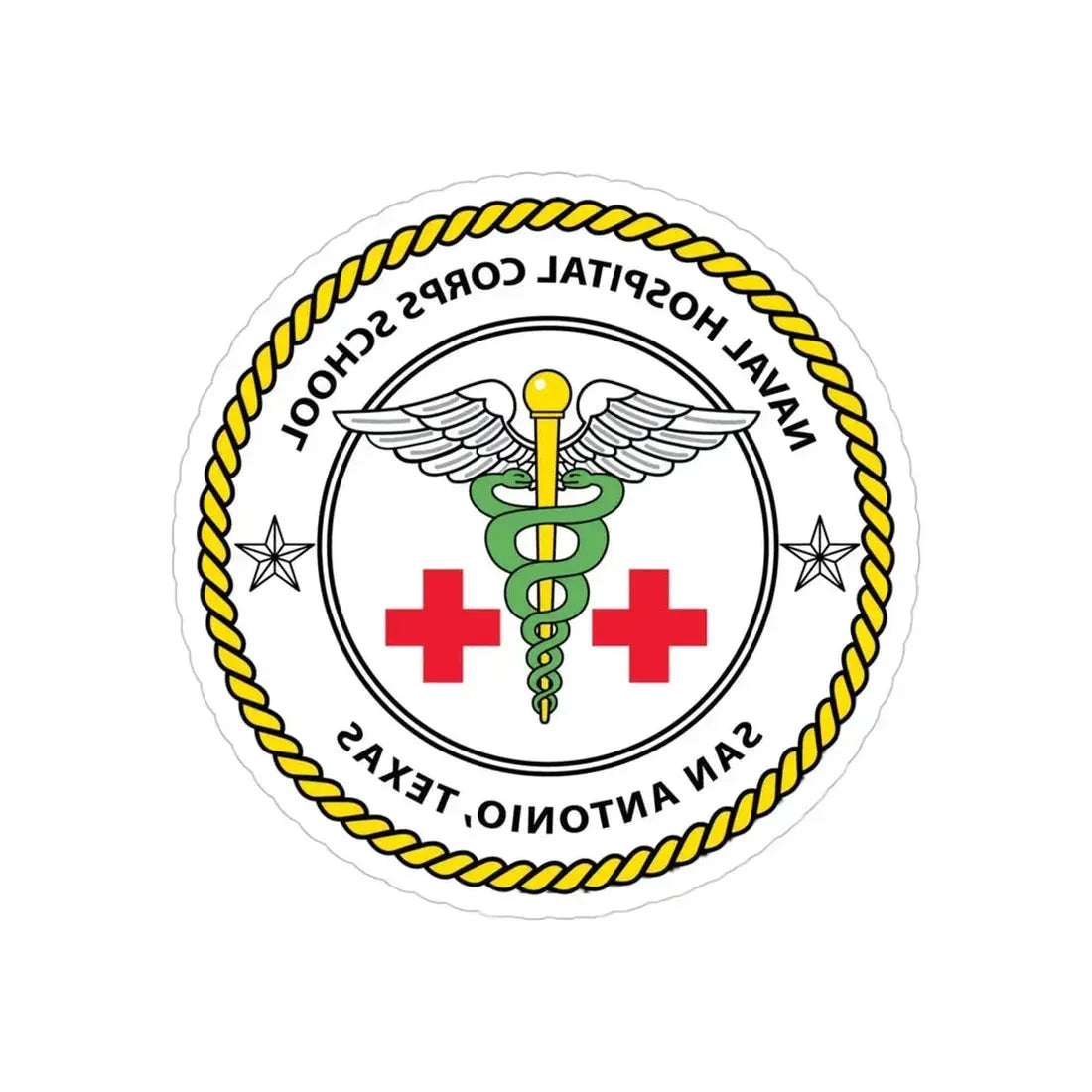 NHCS Texas (U.S. Navy) REVERSE PRINT Transparent Die-Cut STICKER 4 Inch Die-Cut Transparent - The Sticker Space