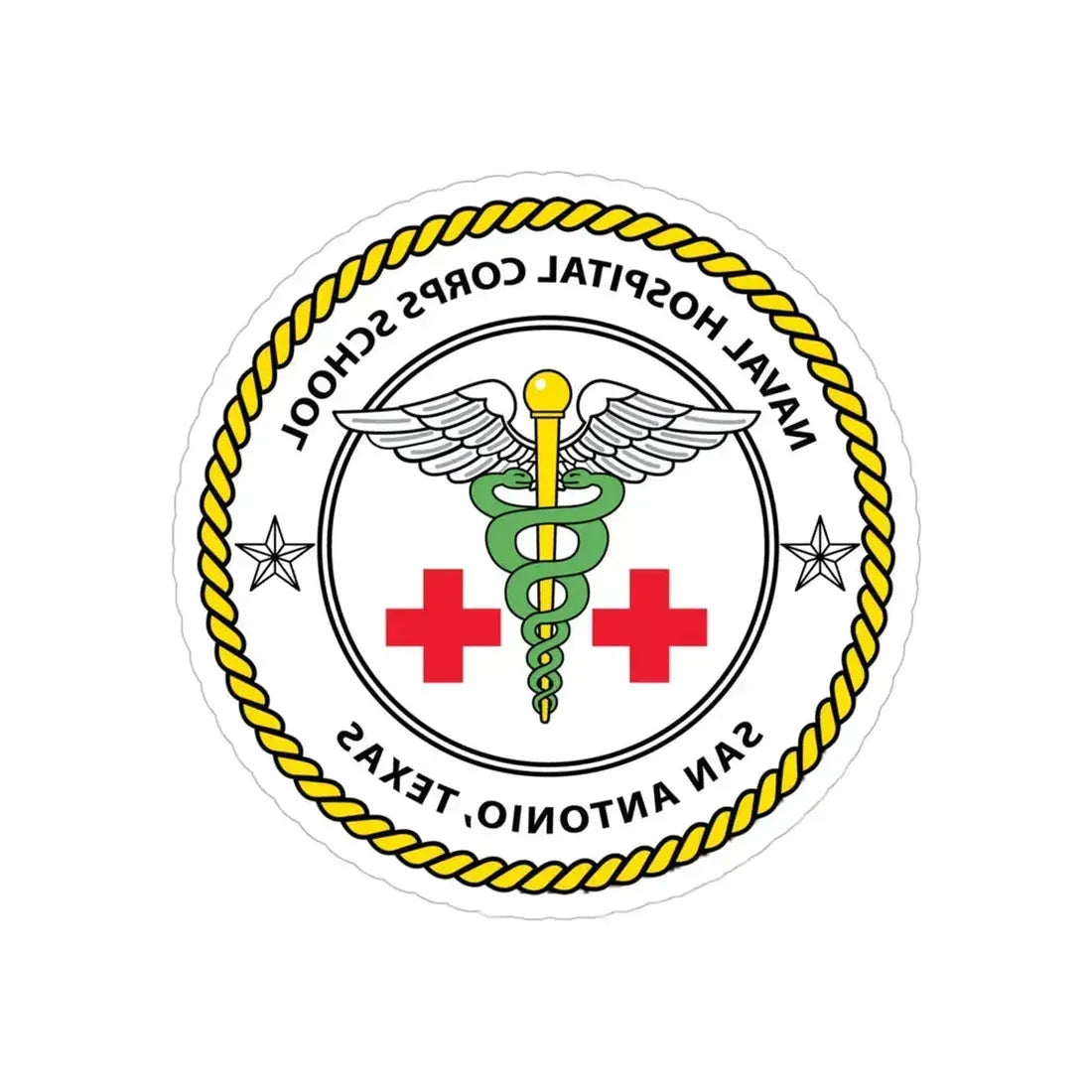 NHCS Texas (U.S. Navy) REVERSE PRINT Transparent Die-Cut STICKER 5 Inch Die-Cut Transparent - The Sticker Space