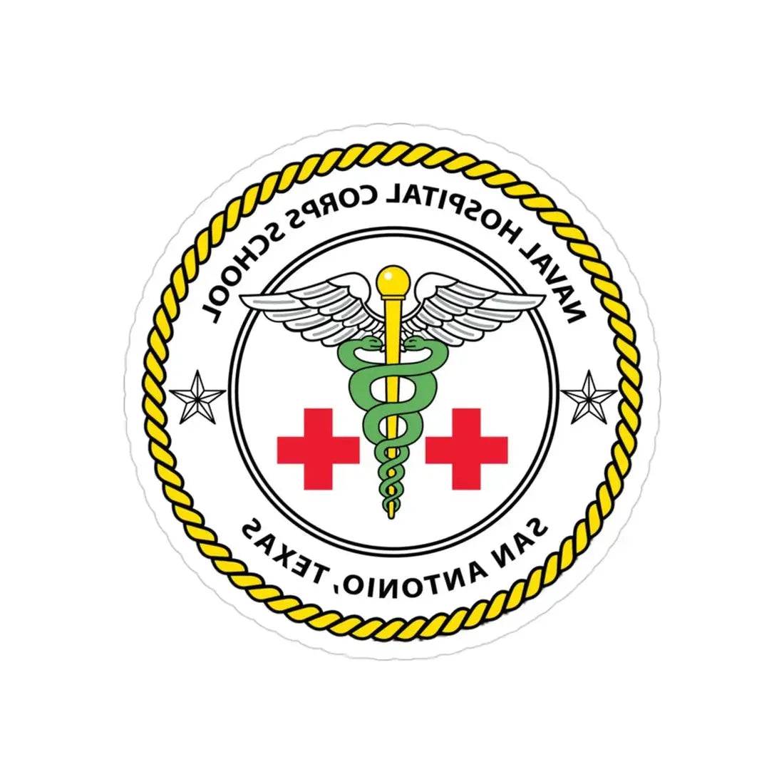 NHCS Texas (U.S. Navy) REVERSE PRINT Transparent Die-Cut STICKER - The Sticker Space