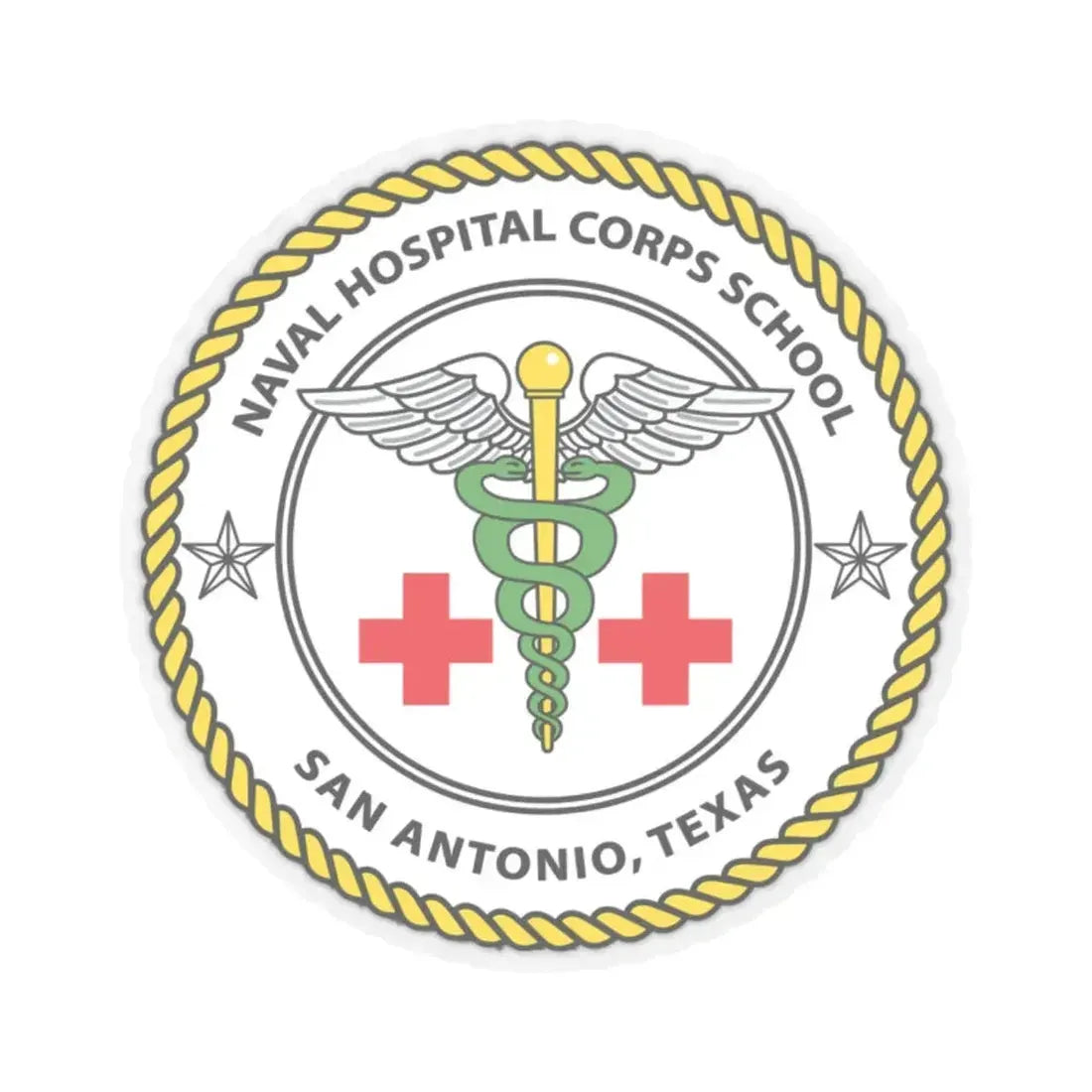 NHCS Texas (U.S. Navy) STICKER Vinyl Kiss-Cut Decal 2 Inch Transparent - The Sticker Space