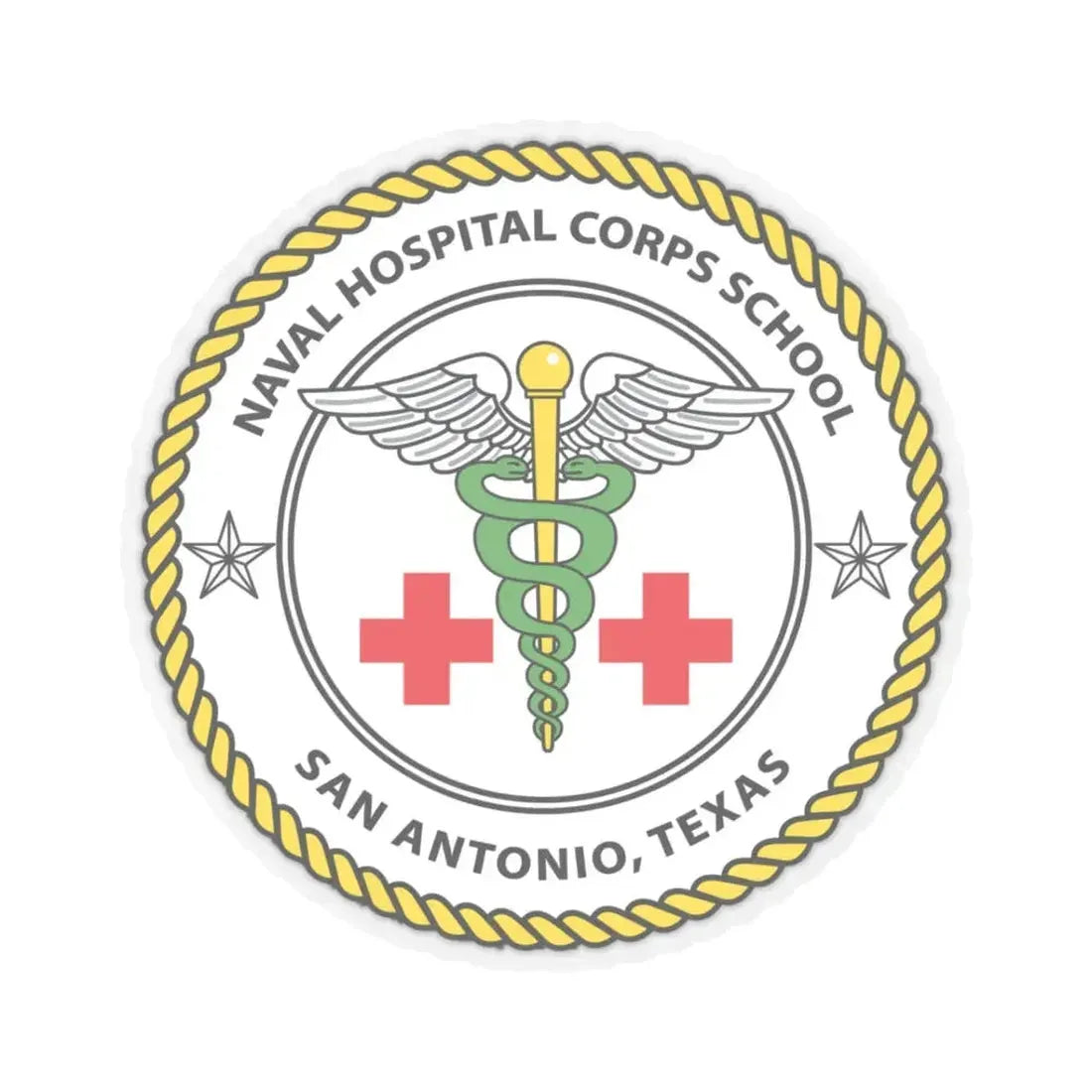 NHCS Texas (U.S. Navy) STICKER Vinyl Kiss-Cut Decal 3 Inch Transparent - The Sticker Space