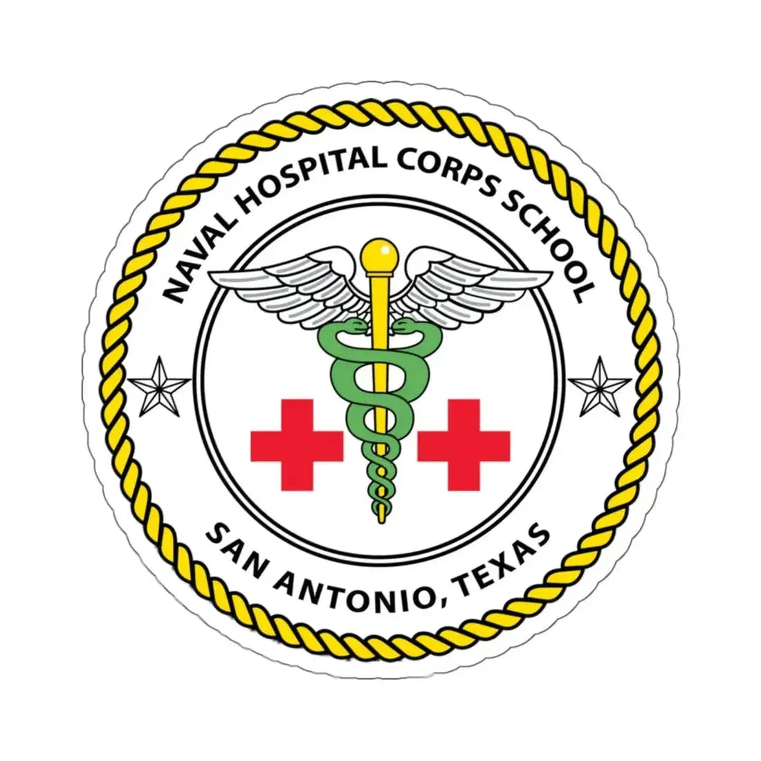 NHCS Texas (U.S. Navy) STICKER Vinyl Kiss-Cut Decal 6 Inch White - The Sticker Space