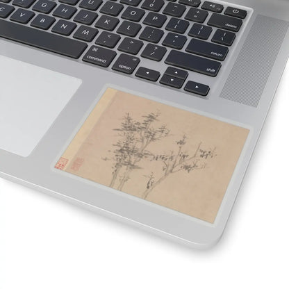 Ni Zan - Wind among the Trees on the Riverbank - 1363 v6 - STICKER Vinyl Kiss-Cut Decal
