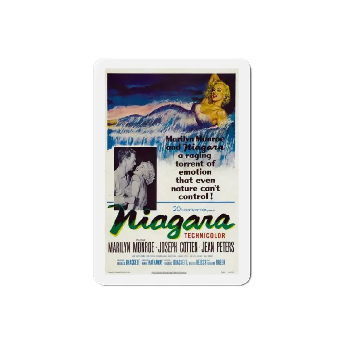 Niagara 1953 Movie Poster Refrigerator Magnet - The Sticker Space