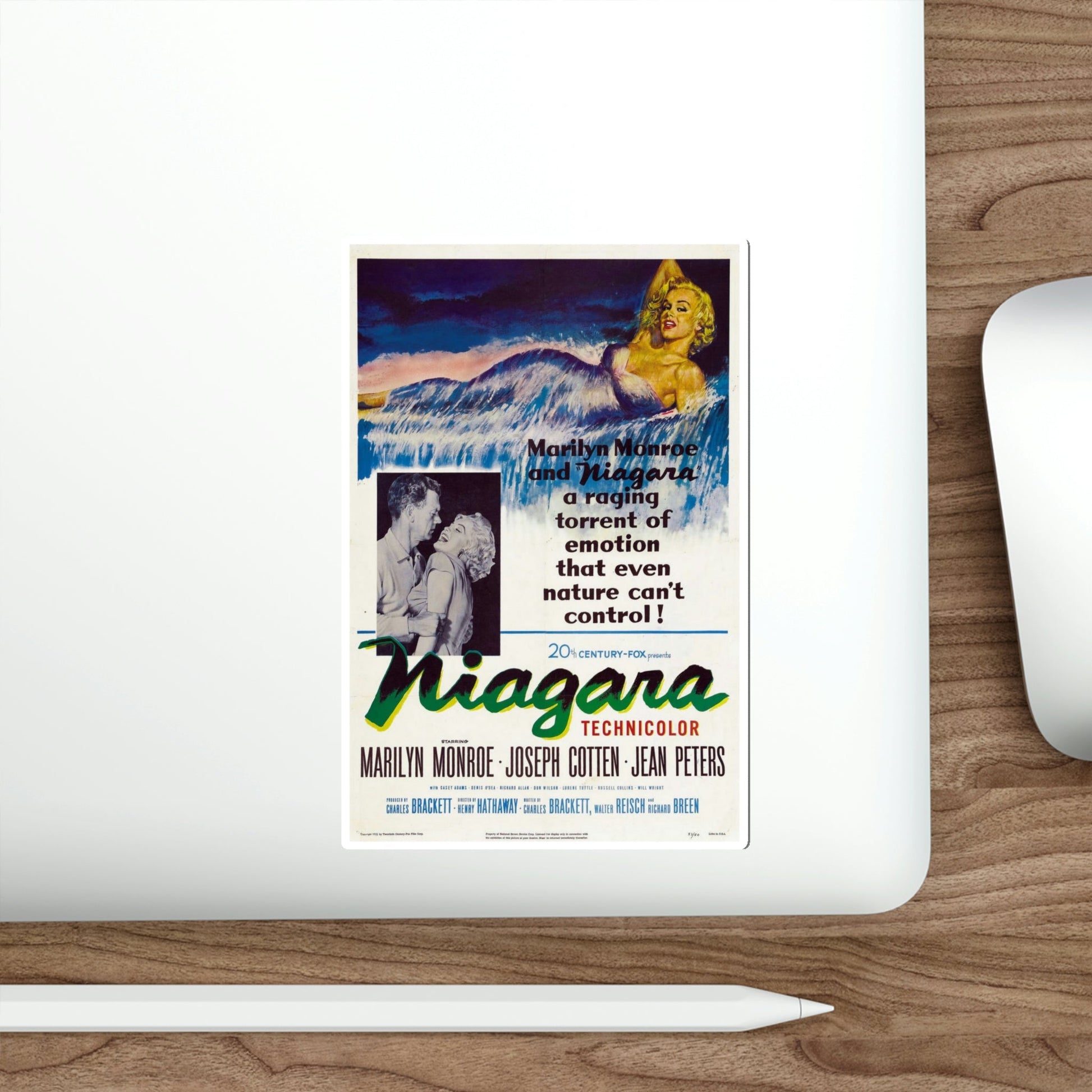 Niagara 1953 Movie Poster STICKER Vinyl Die-Cut Decal-The Sticker Space