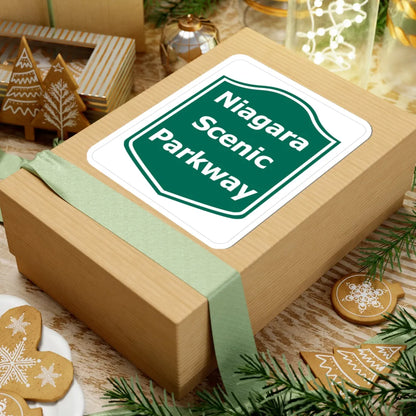 Niagara Scenic Pkwy Shield (New York) (Road Sign) STICKER Vinyl Kiss-Cut Decal - The Sticker Space