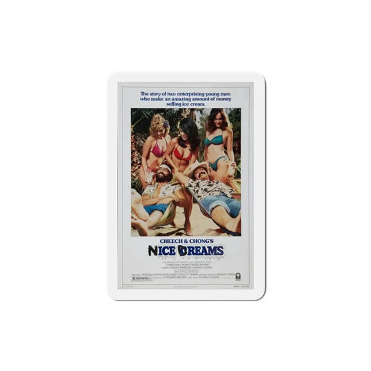 Nice Dreams 1981 Movie Poster Refrigerator Magnet 3 Inch - The Sticker Space