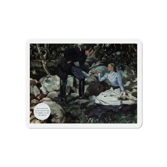 Nice Girl, The American Magazine, April 1948 (Magazine Illustration) Refrigerator Magnet 6 Inch - The Sticker Space