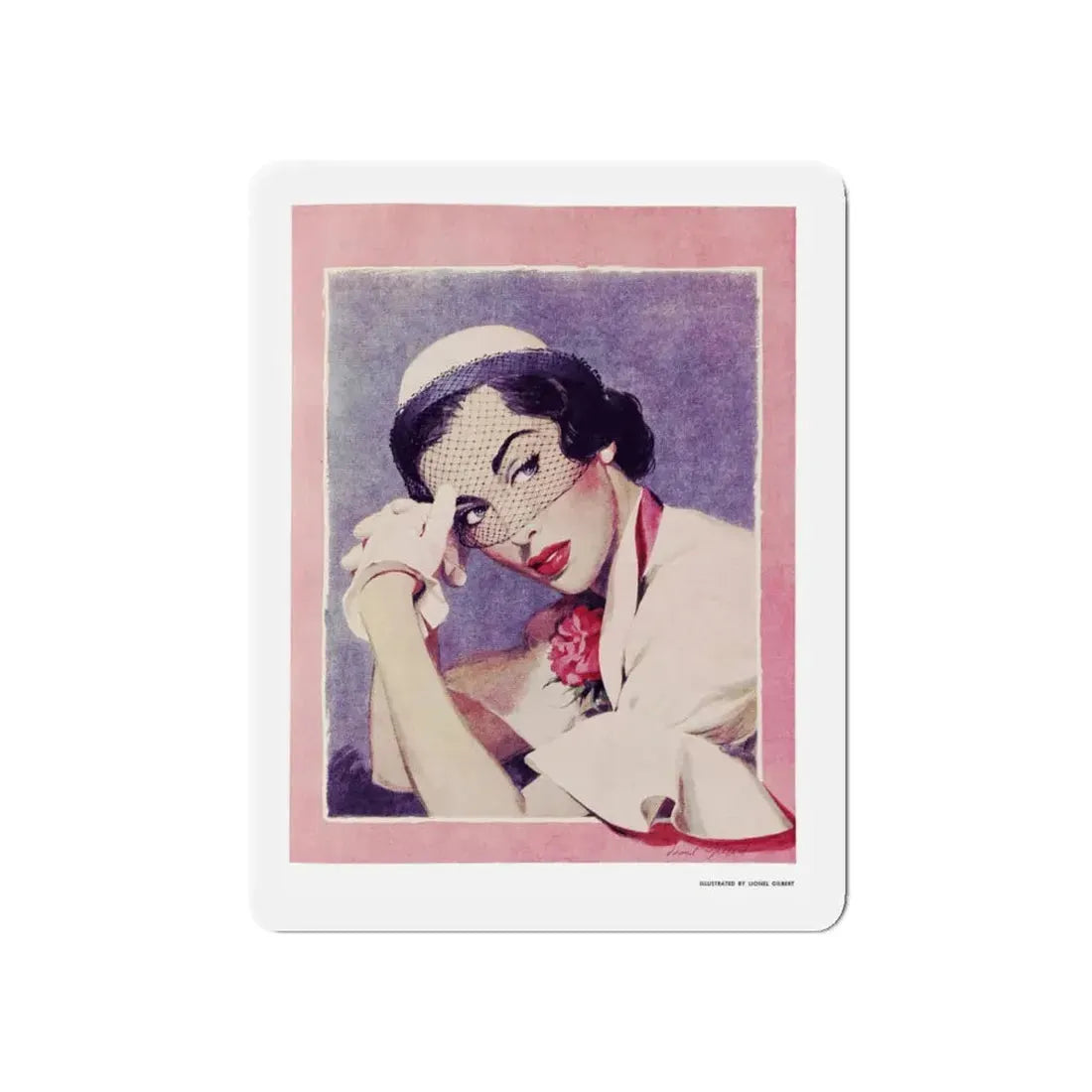 Nice People Don't Get Jealous, Chatelaine, March 1951 (Magazine Illustration) Refrigerator Magnet - The Sticker Space