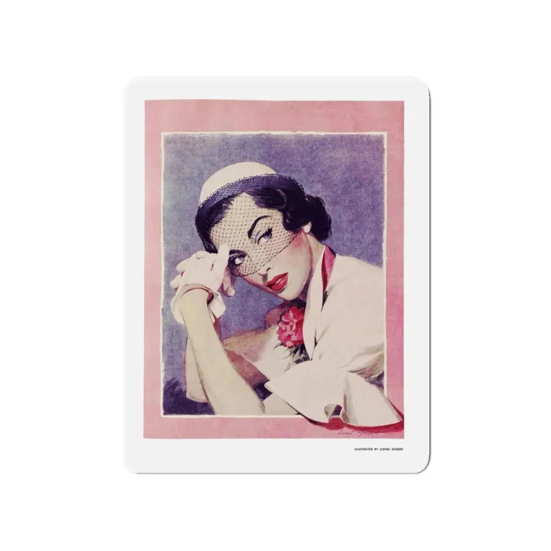 Nice People Don't Get Jealous, Chatelaine, March 1951 (Magazine Illustration) Refrigerator Magnet - The Sticker Space