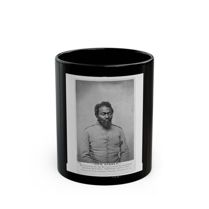 Nick Biddle, Of Pottsville, Pa., The First Man Wounded In The Great American Rebellion, Baltimore, April 18, 1861 (U.S. Civil War) Black Coffee Mug-11oz-The Sticker Space