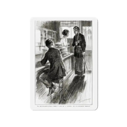 Nid and Nod (1), St. Nicholas magazine, February 1923 (Magazine Illustration) Refrigerator Magnet 2 Inch - The Sticker Space