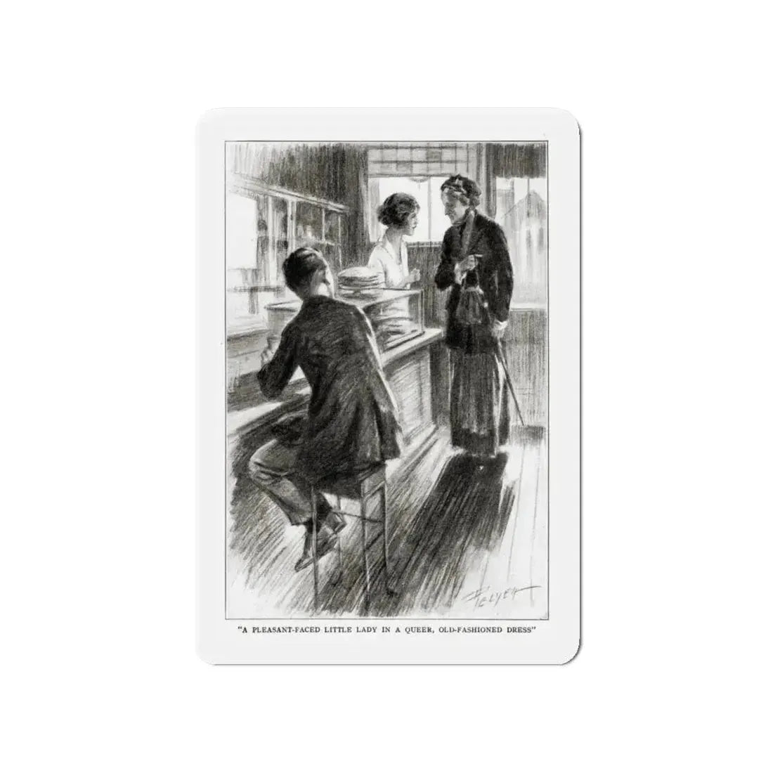 Nid and Nod (1), St. Nicholas magazine, February 1923 (Magazine Illustration) Refrigerator Magnet 4 Inch - The Sticker Space