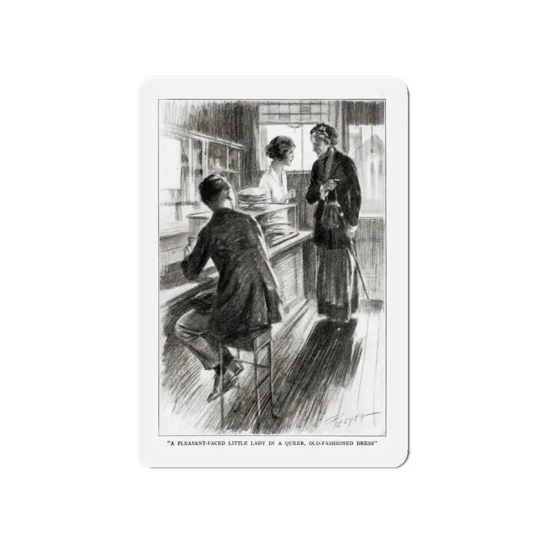 Nid and Nod (1), St. Nicholas magazine, February 1923 (Magazine Illustration) Refrigerator Magnet - The Sticker Space