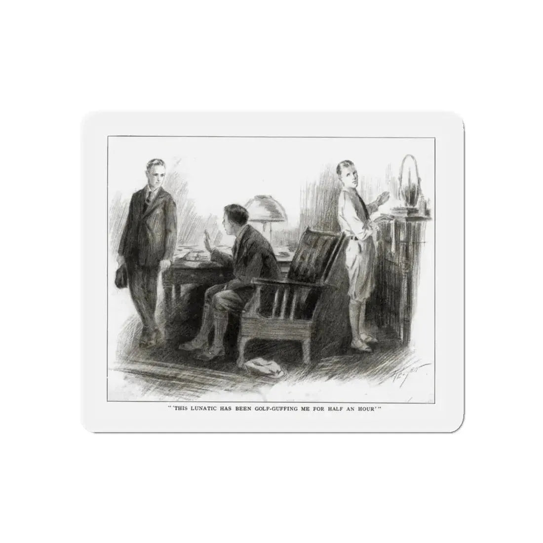 Nid and Nod (2), St. Nicholas magazine, February 1923 (Magazine Illustration) Refrigerator Magnet - The Sticker Space