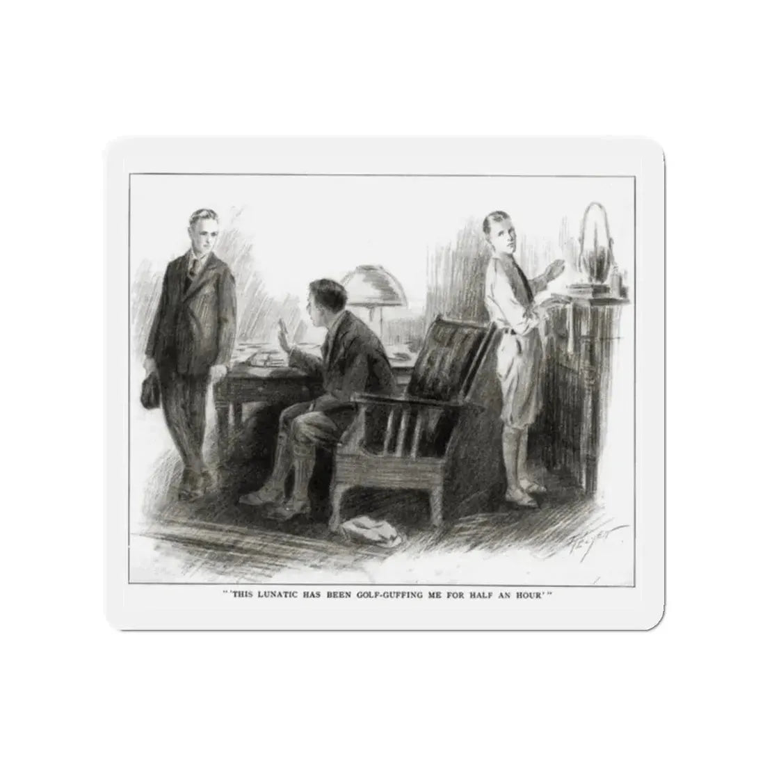 Nid and Nod (2), St. Nicholas magazine, February 1923 (Magazine Illustration) Refrigerator Magnet - The Sticker Space