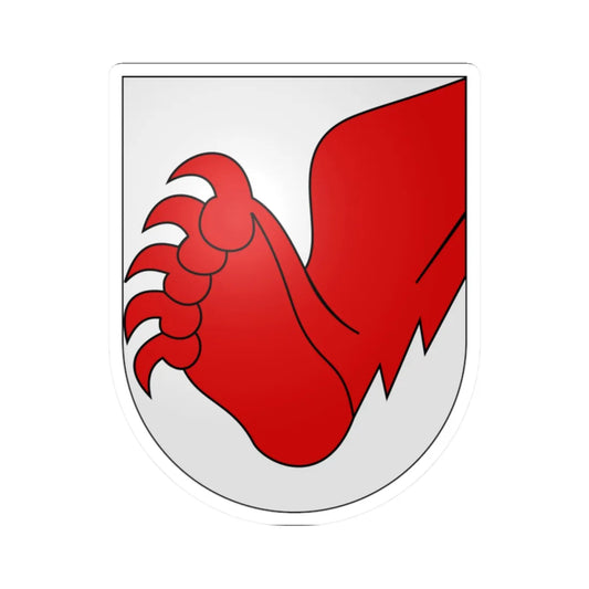 Nidau district-coat of arms (Switzerland) (Coat of Arms) STICKER Vinyl Kiss-Cut Decal 2 Inch White - The Sticker Space