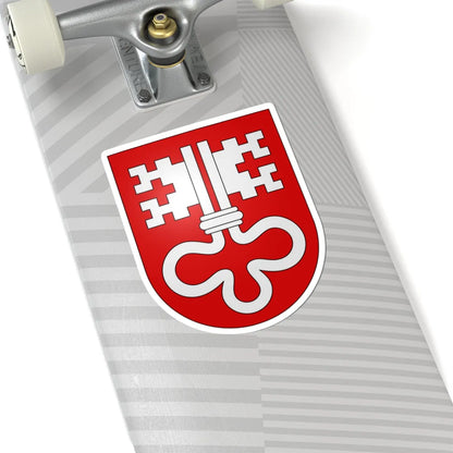 Nidwald-coat of arms (Switzerland) (Coat of Arms) STICKER Vinyl Kiss-Cut Decal - The Sticker Space