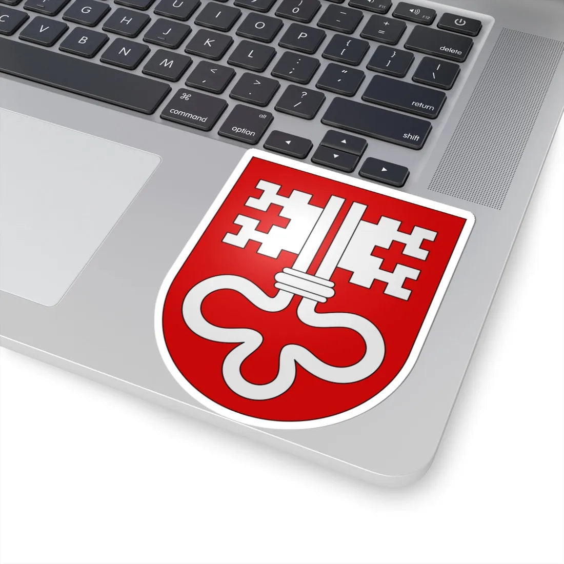 Nidwald-coat of arms (Switzerland) (Coat of Arms) STICKER Vinyl Kiss-Cut Decal - The Sticker Space