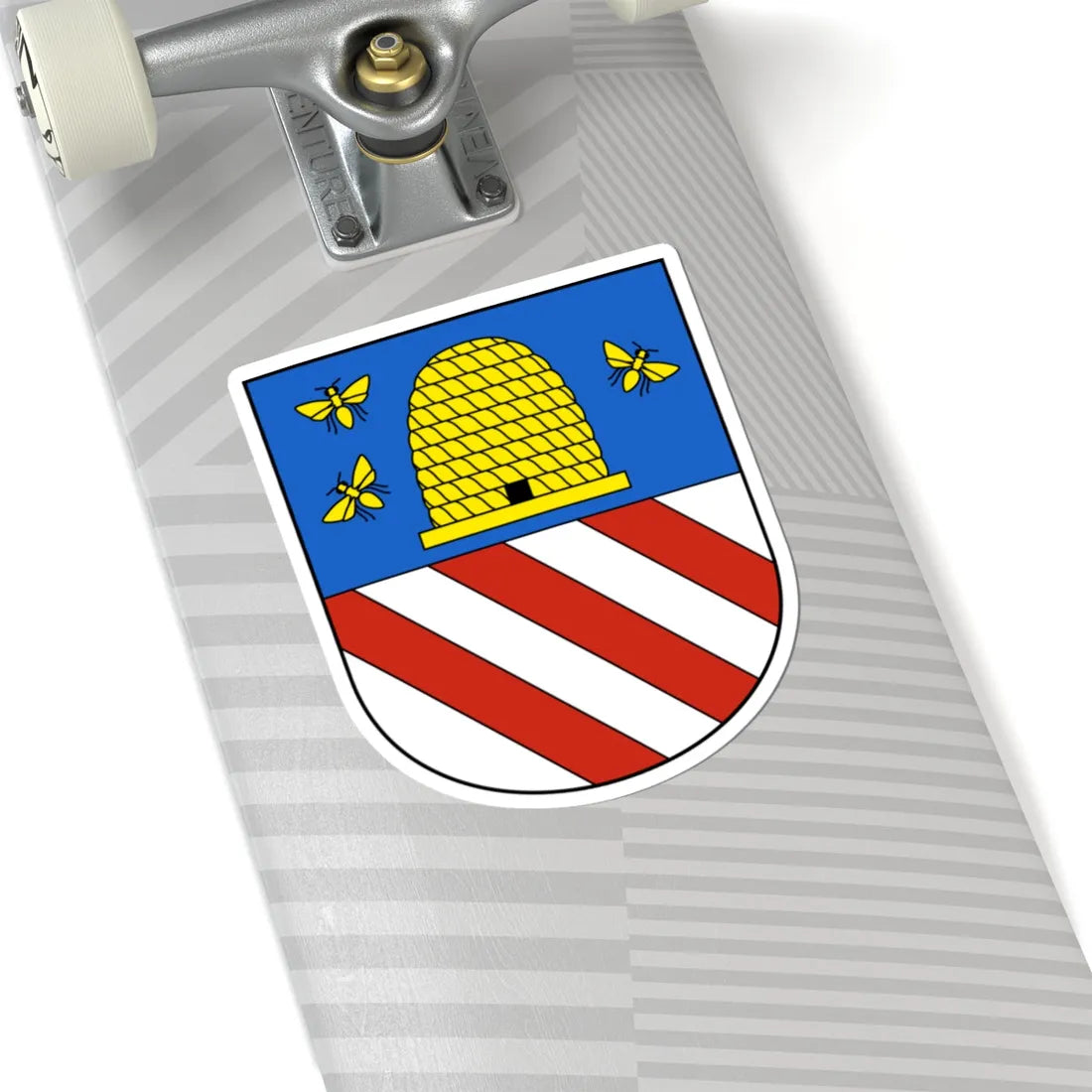 Niederbüren-blazon (Switzerland) (Coat of Arms) STICKER Vinyl Kiss-Cut Decal - The Sticker Space