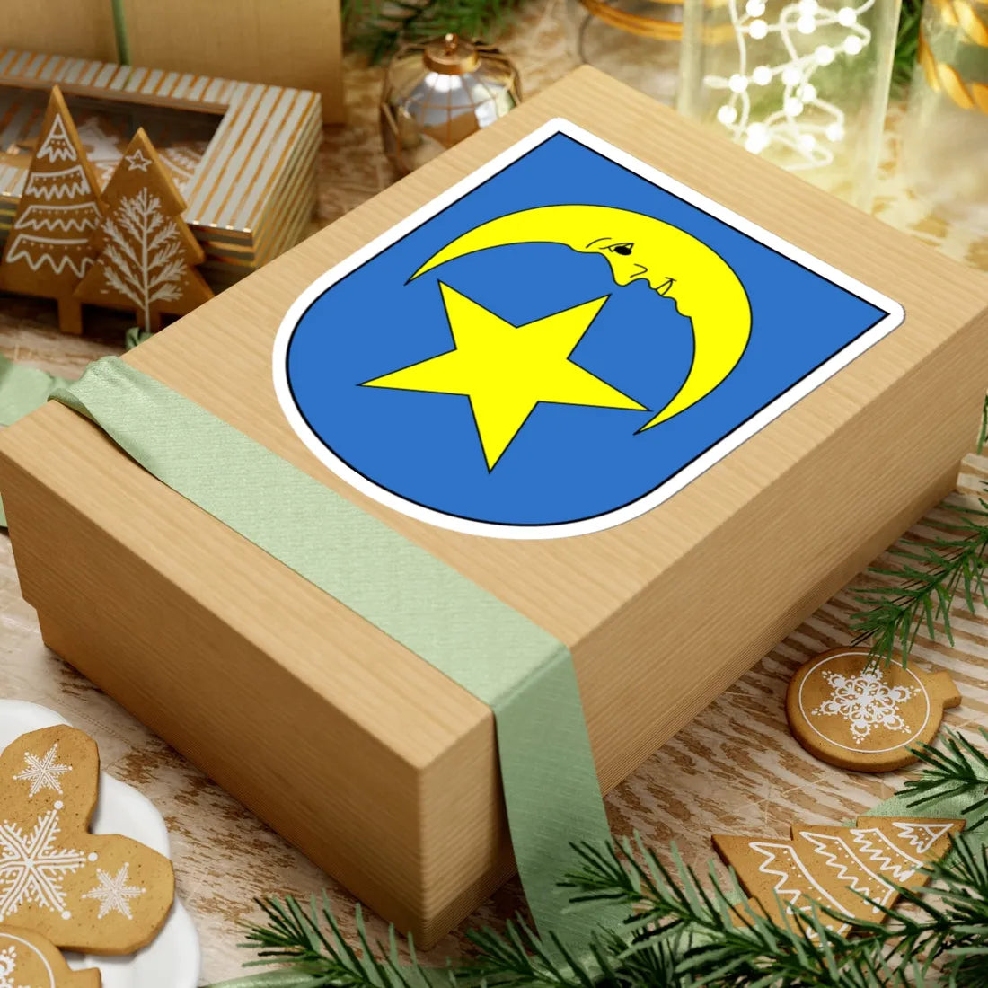 Niederglatt-blazon (Switzerland) (Coat of Arms) STICKER Vinyl Kiss-Cut Decal - The Sticker Space