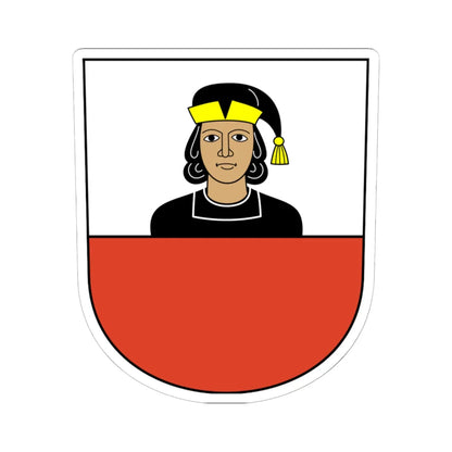 Niederhasli-blazon (Switzerland) (Coat of Arms) STICKER Vinyl Kiss-Cut Decal 6 Inch White - The Sticker Space