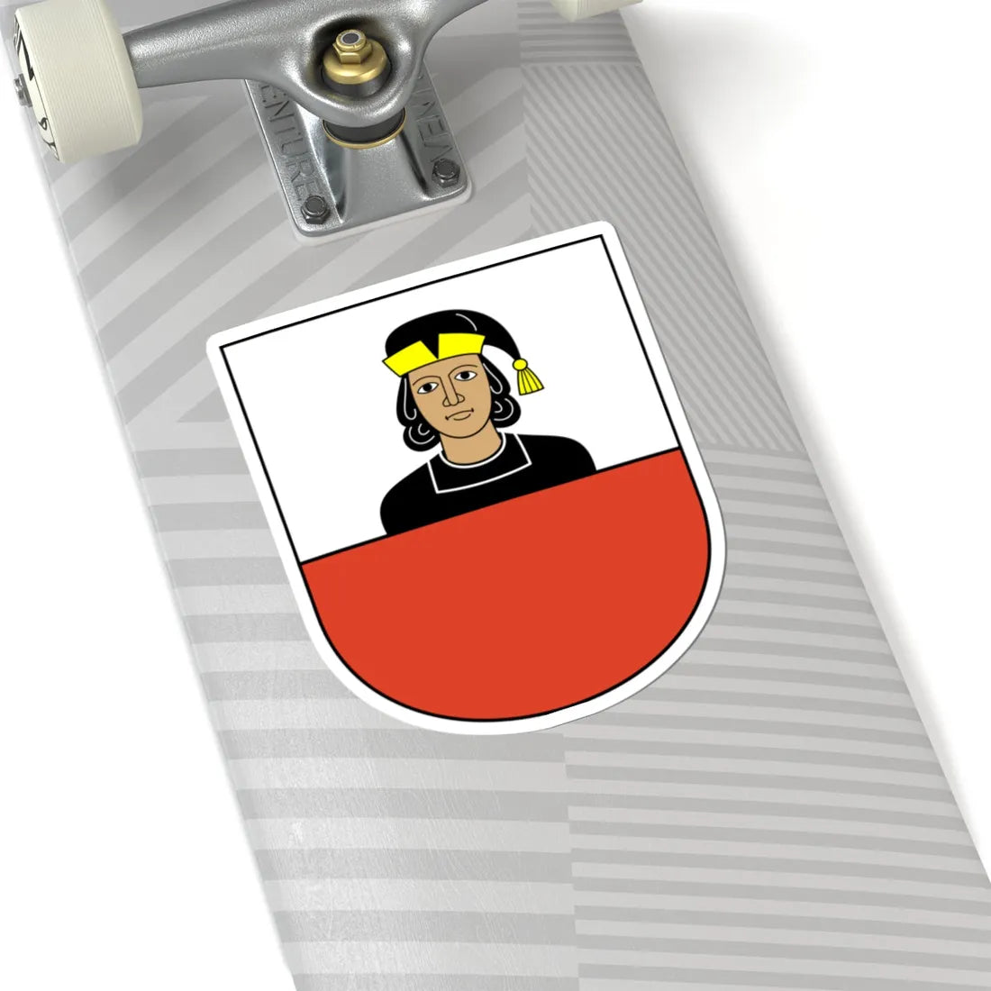 Niederhasli-blazon (Switzerland) (Coat of Arms) STICKER Vinyl Kiss-Cut Decal - The Sticker Space