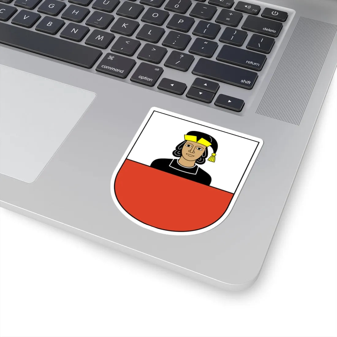 Niederhasli-blazon (Switzerland) (Coat of Arms) STICKER Vinyl Kiss-Cut Decal - The Sticker Space