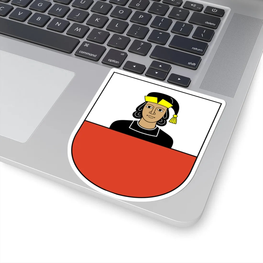 Niederhasli-blazon (Switzerland) (Coat of Arms) STICKER Vinyl Kiss-Cut Decal - The Sticker Space