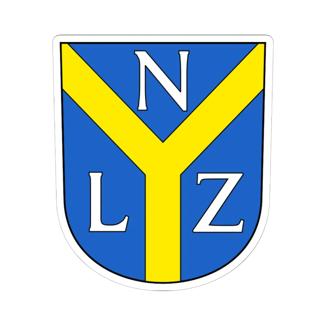 Niederhelfenschwil-blazon (Switzerland) (Coat of Arms) STICKER Vinyl Kiss-Cut Decal 6 Inch White - The Sticker Space