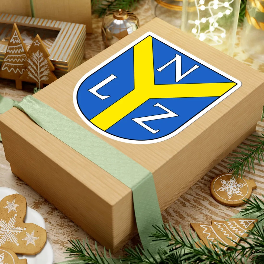 Niederhelfenschwil-blazon (Switzerland) (Coat of Arms) STICKER Vinyl Kiss-Cut Decal - The Sticker Space