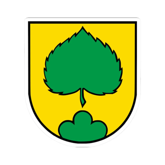 Niederlenz-blason (Switzerland) (Coat of Arms) STICKER Vinyl Kiss-Cut Decal 2 Inch White - The Sticker Space