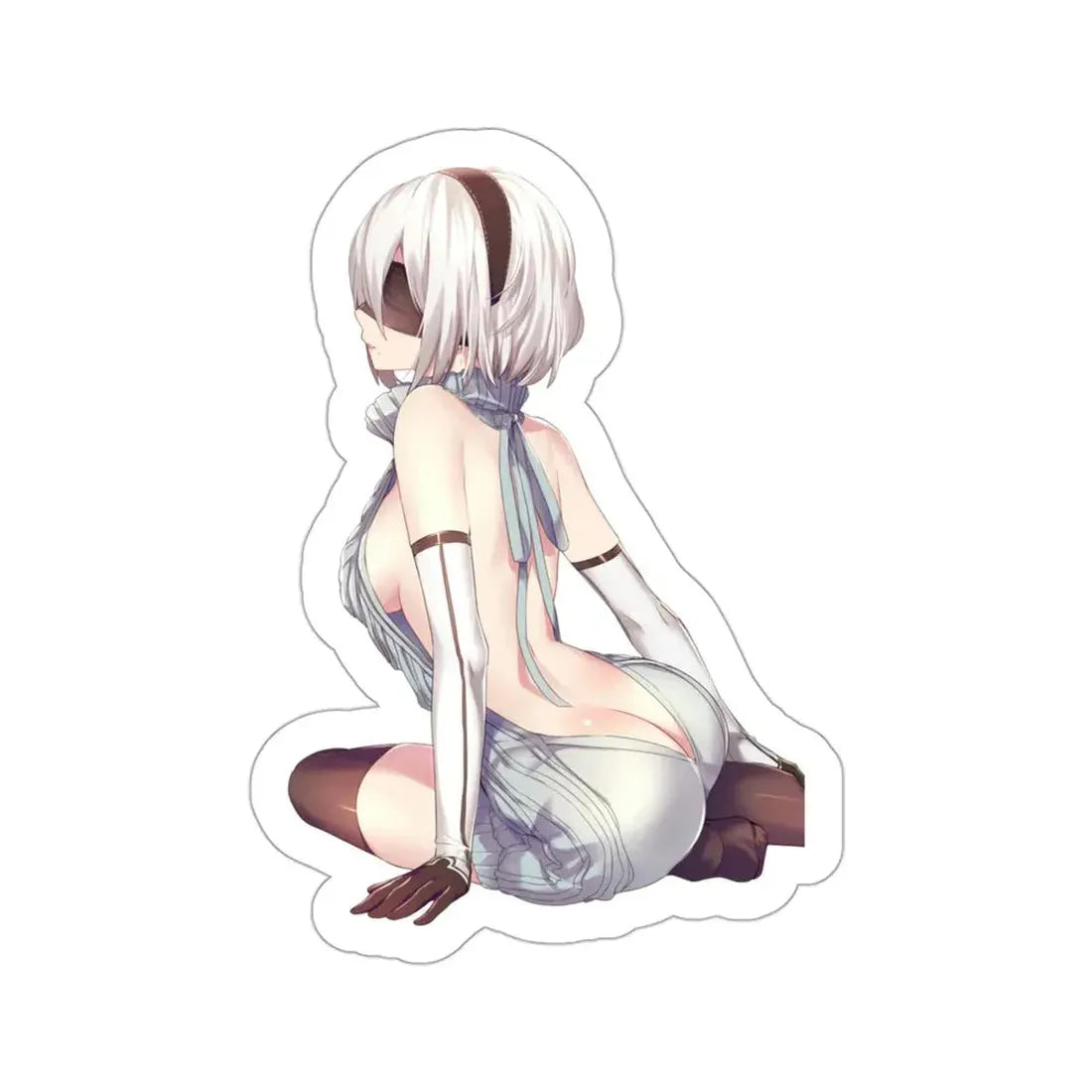 NieR Automata - 2B (Anime/Ecchi/Waifu) STICKER Vinyl Die-Cut Decal 3 Inch - The Sticker Space
