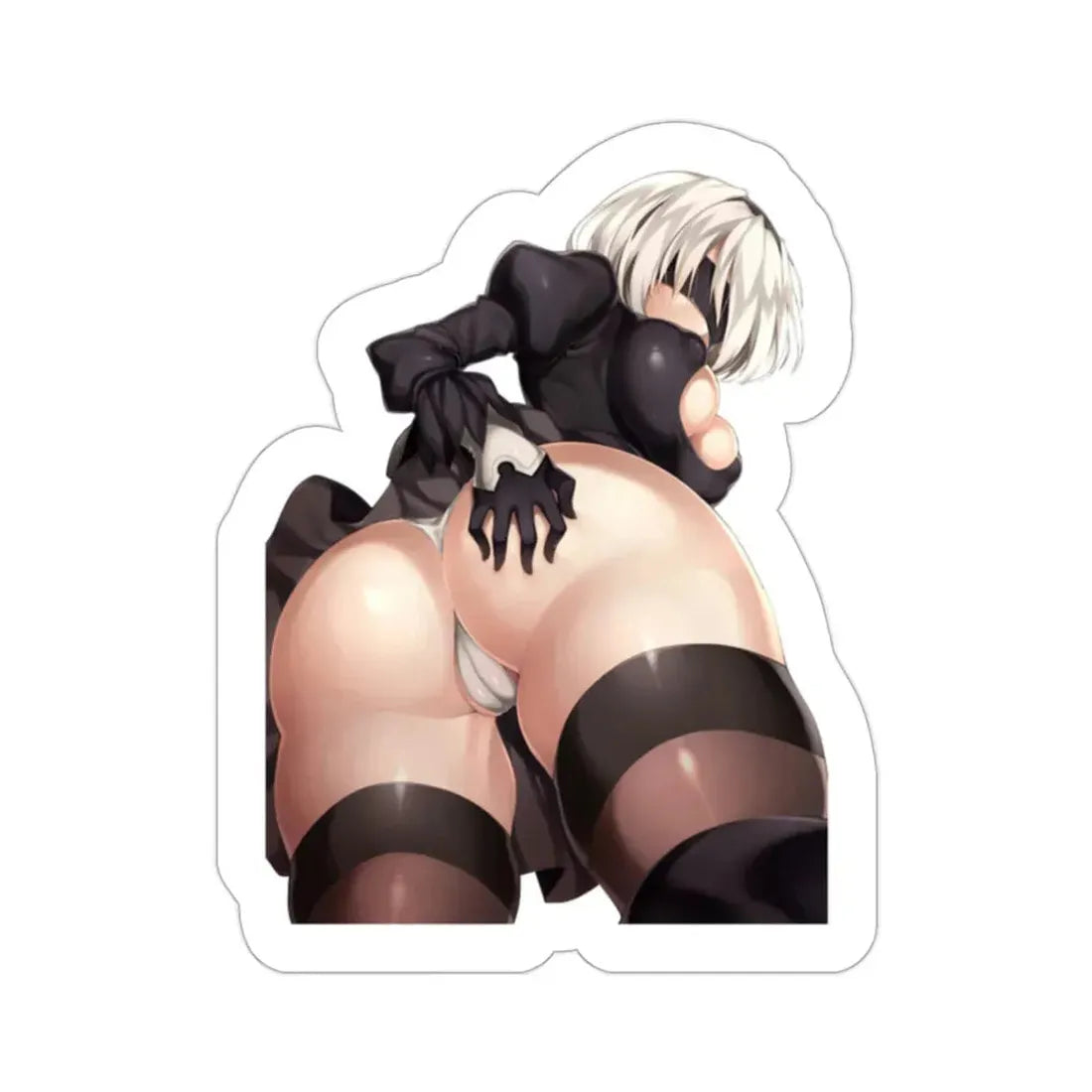 NieR Automata - 2B v2 (Anime/Ecchi/Waifu) STICKER Vinyl Die-Cut Decal 2 Inch - The Sticker Space