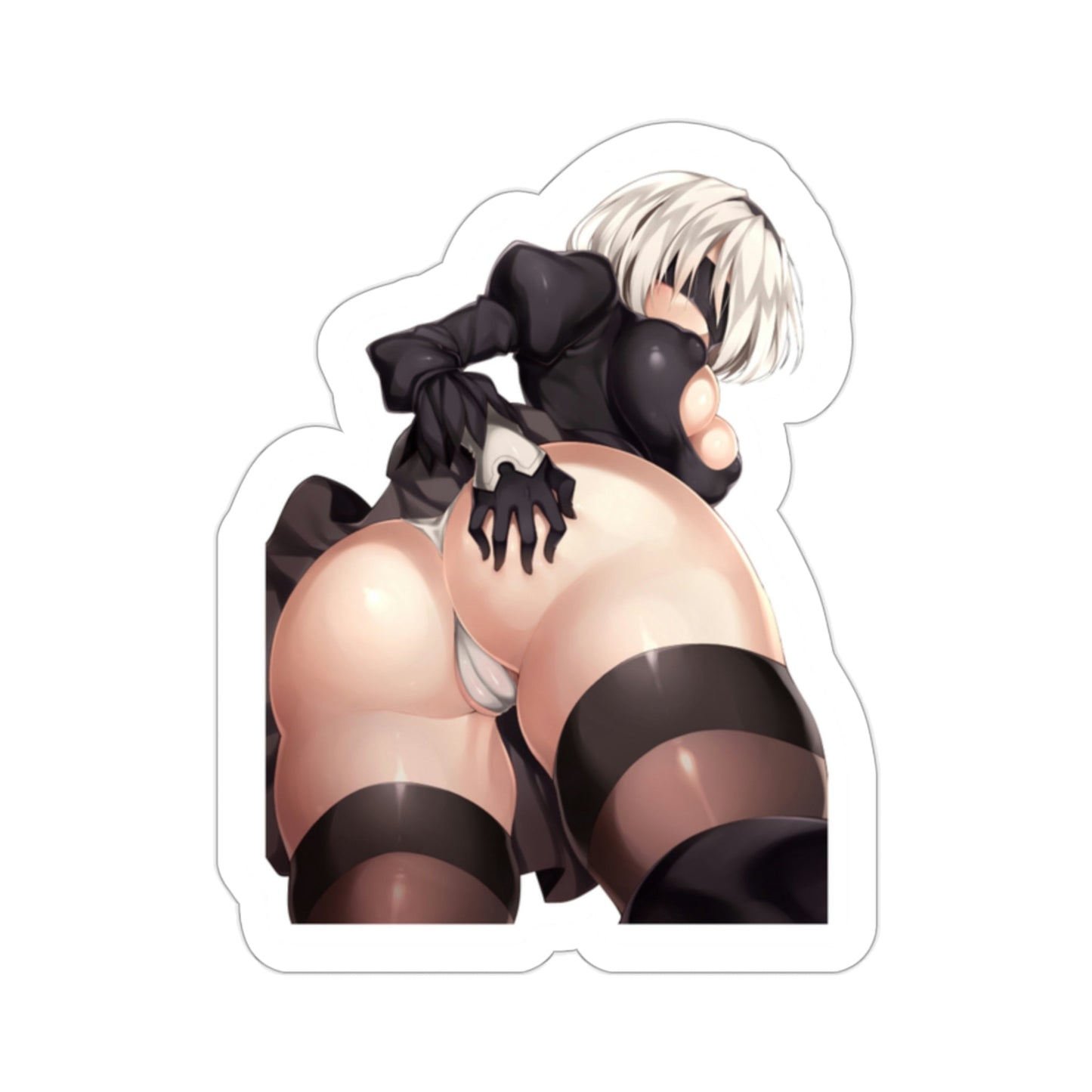 NieR Automata - 2B v2 (Anime/Ecchi/Waifu) STICKER Vinyl Die-Cut Decal-2 Inch-The Sticker Space