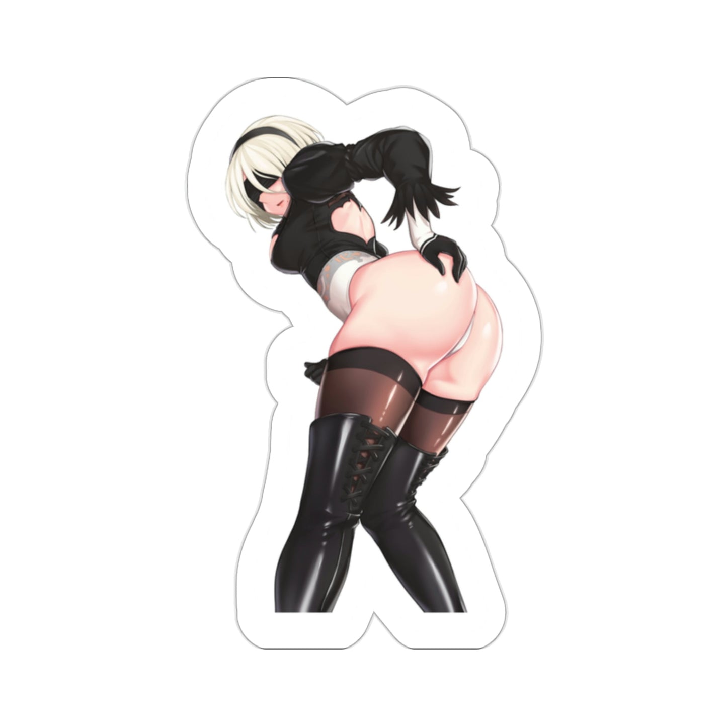 NieR Automata - 2B v3 (Anime/Ecchi/Waifu) STICKER Vinyl Die-Cut Decal-2 Inch-The Sticker Space