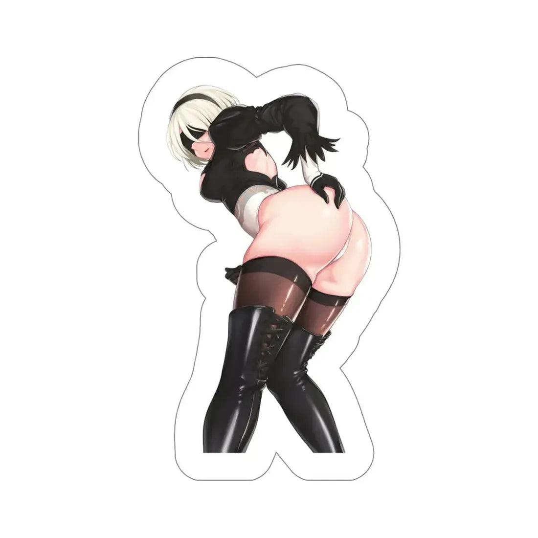 NieR Automata - 2B v3 (Anime/Ecchi/Waifu) STICKER Vinyl Die-Cut Decal 5 Inch - The Sticker Space