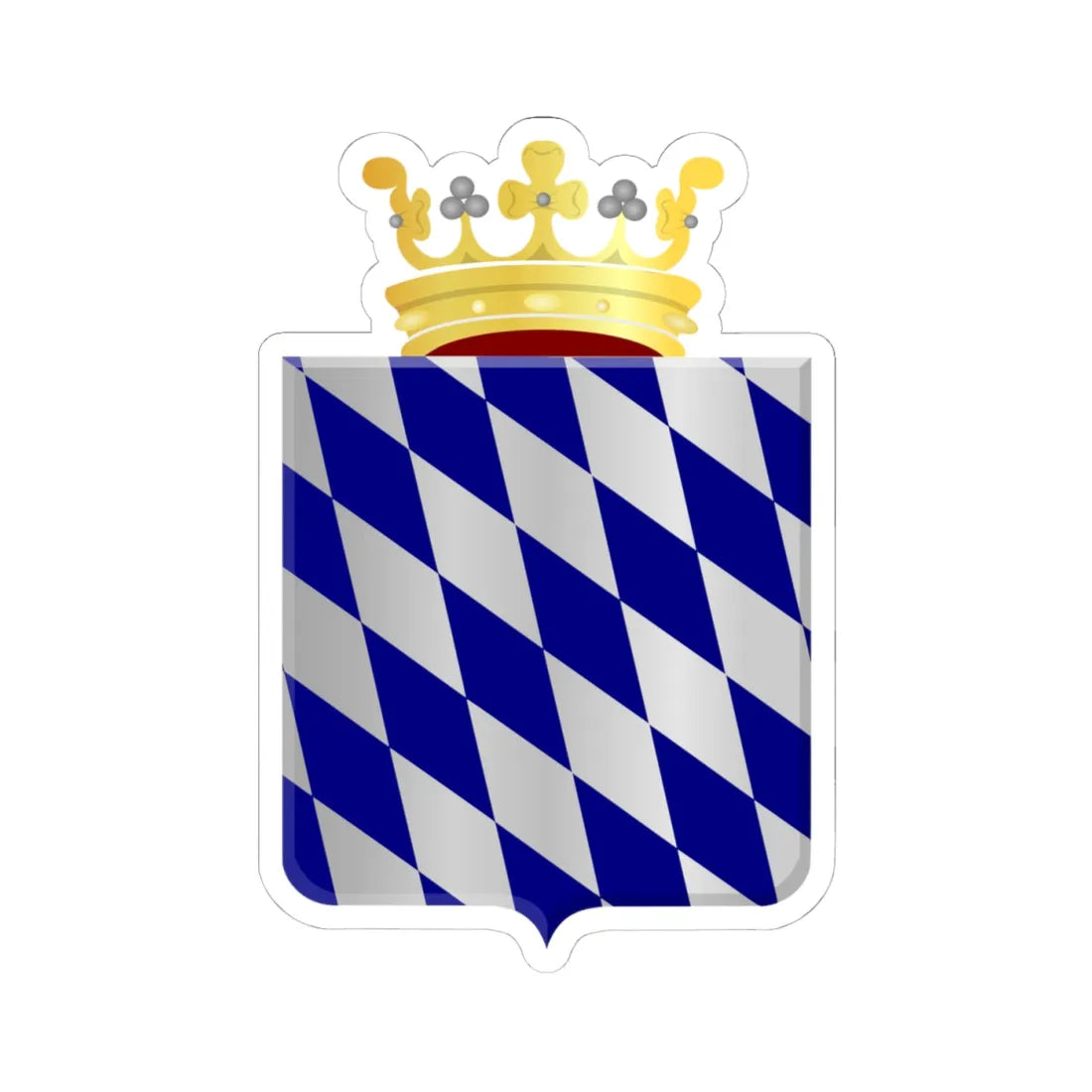 Nieuw Beijerland wapen (Netherlands) (Coat of Arms) STICKER Vinyl Kiss-Cut Decal 4 Inch White - The Sticker Space